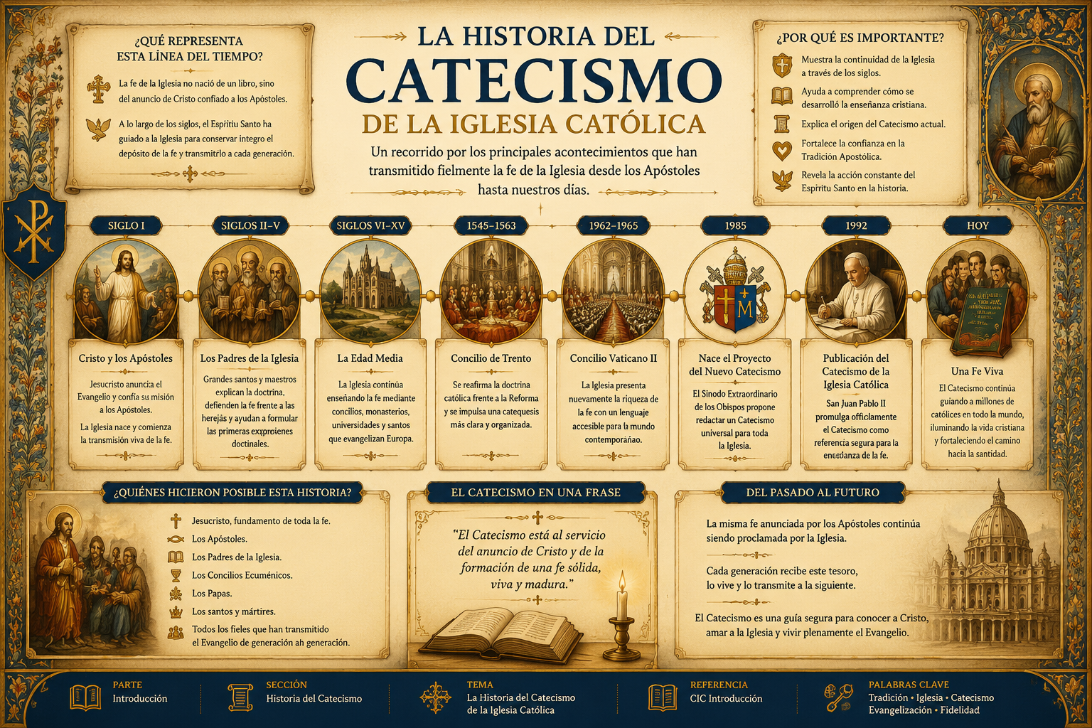 Línea del tiempo del Catecismo de la Iglesia Católica